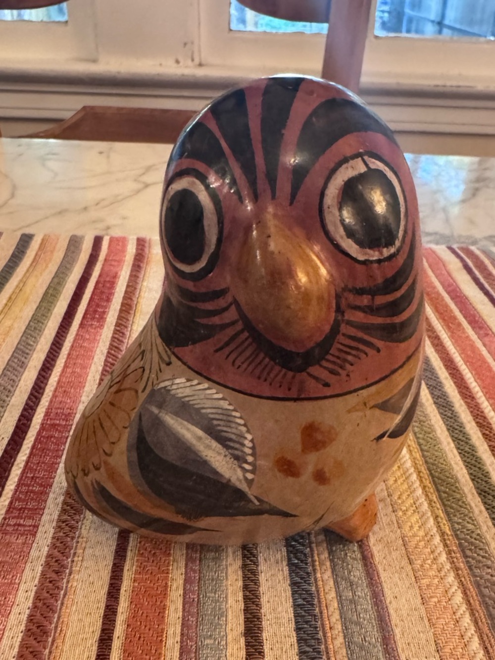 Tonala pottery made in Mexico owl figurine, like new, 5x4!